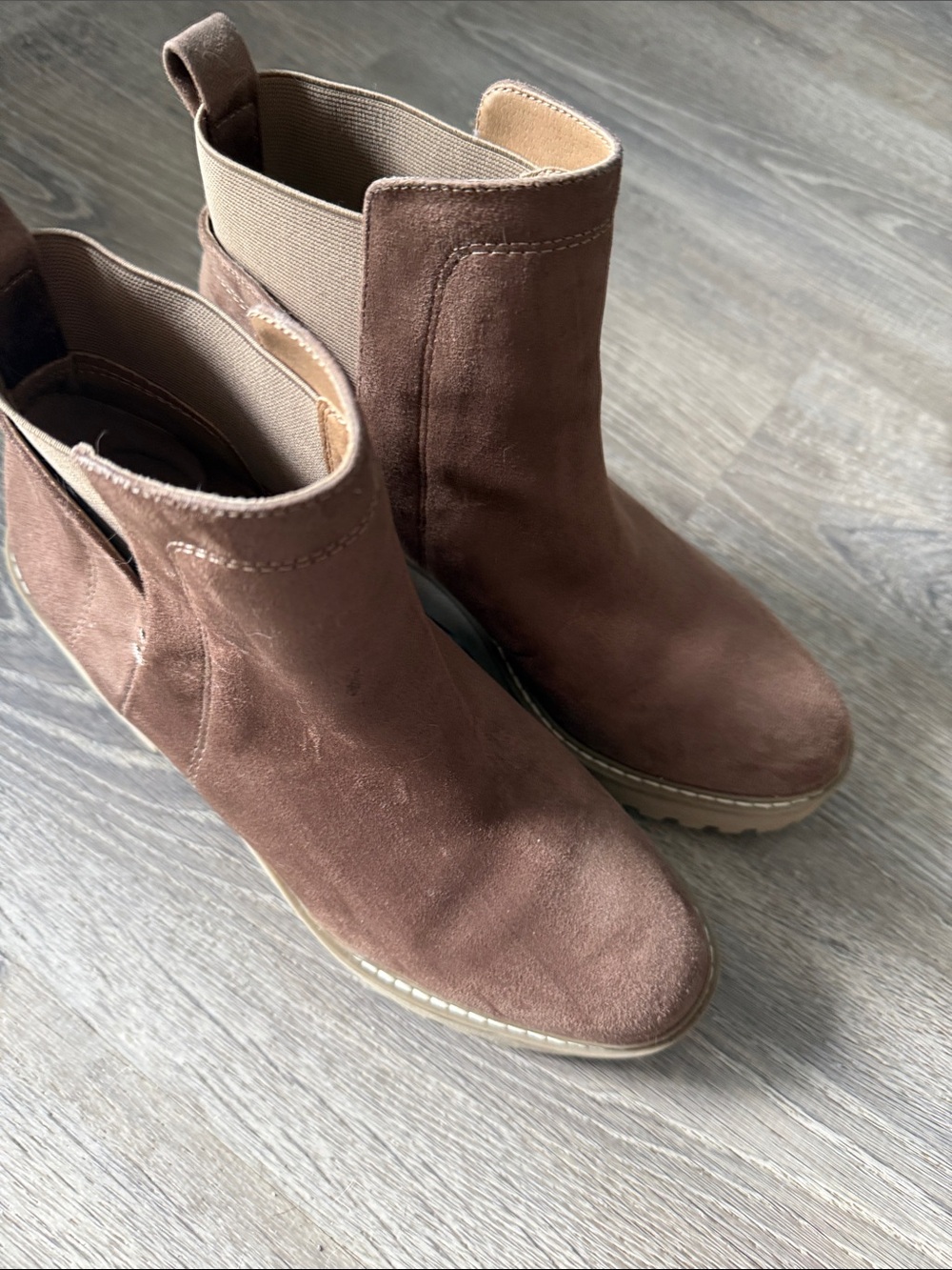 DV Dolce Vita Taupe Suede Look Boot